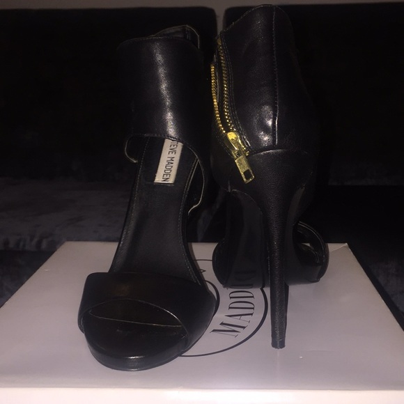 steve madden maitai open toe heels black - Picture 3 of 3